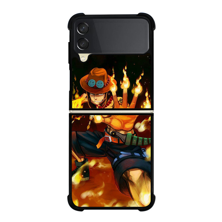 ONE PIECE ANIME PORTGAS D Samsung Galaxy Z Flip 3 Case Cover