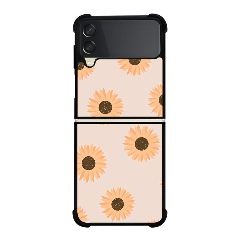 PASTEL SUNFLOWER PATTERN Samsung Galaxy Z Flip 3 Case Cover