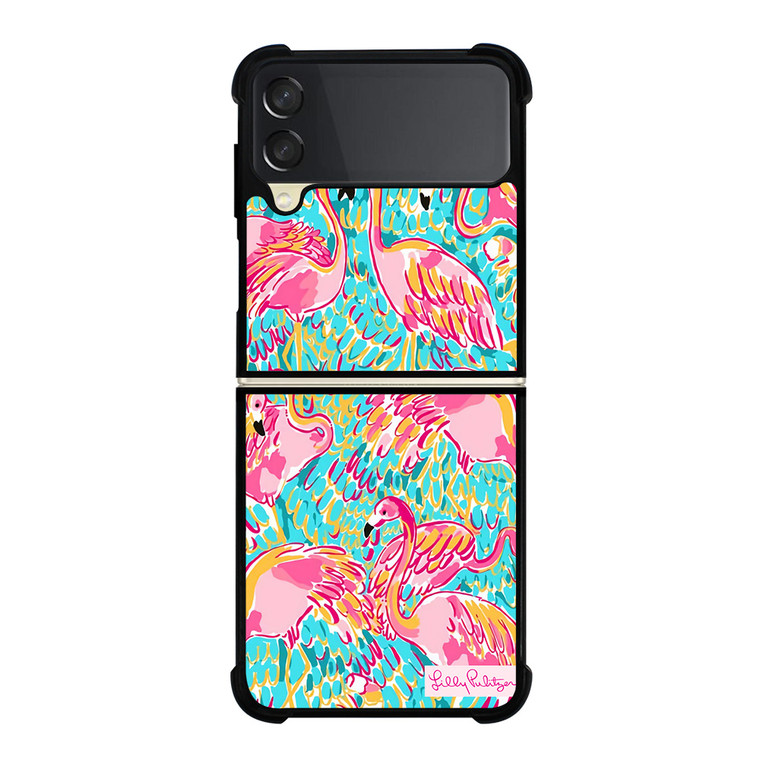 PATTERN LILLY PULITZER FLAMINGO Samsung Galaxy Z Flip 3 Case Cover