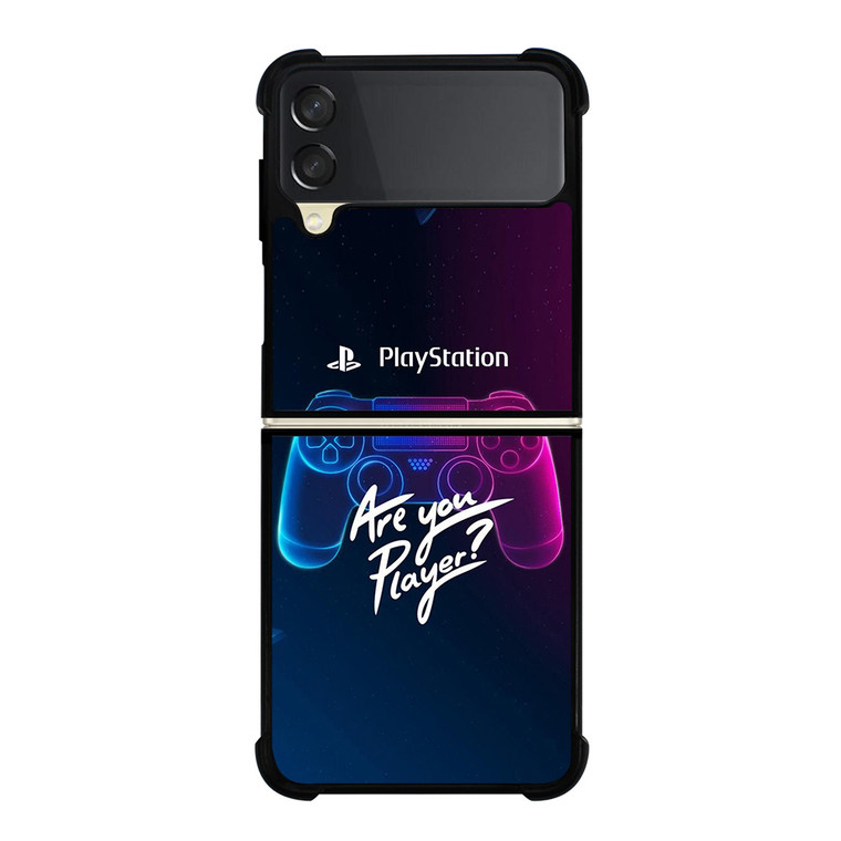 PLAY STATION PS ARE YOU PLAYER Samsung Galaxy Z Flip 3 Case Cover