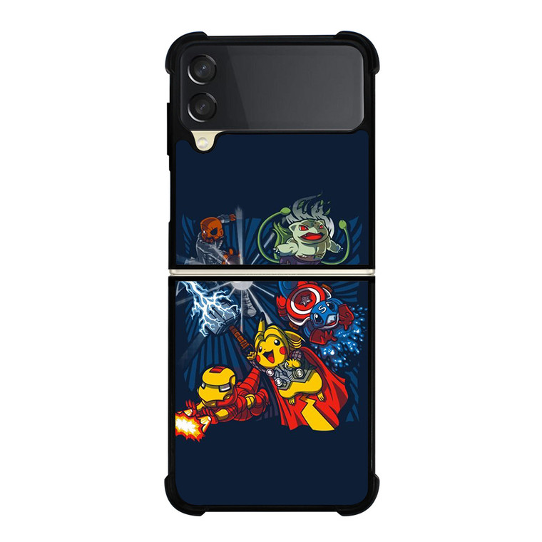 POKEMON AVENGERS CUTE Samsung Galaxy Z Flip 3 Case Cover