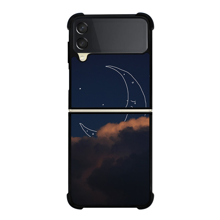 SAD CRESCENT MOON Samsung Galaxy Z Flip 3 Case Cover