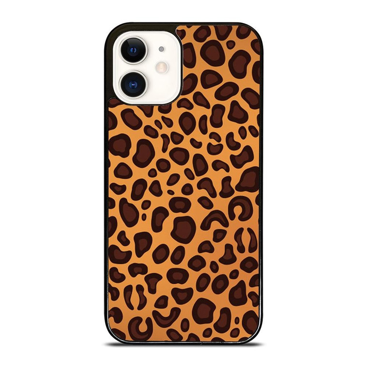 LEAPARD BROWN PATTERN iPhone 12 Case Cover