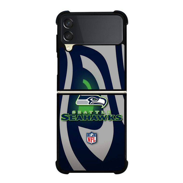 SEATTLE SEAHAWKS NFL TEAM LOGO Samsung Galaxy Z Flip 3 Case Cover