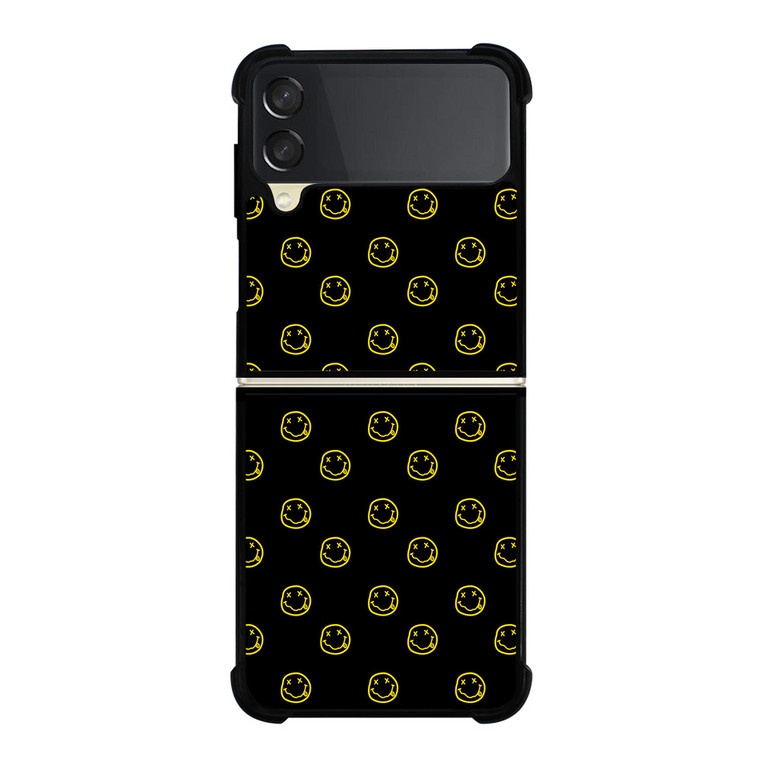 SMILEY FACE NIRVANA PATTERN Samsung Galaxy Z Flip 3 Case Cover
