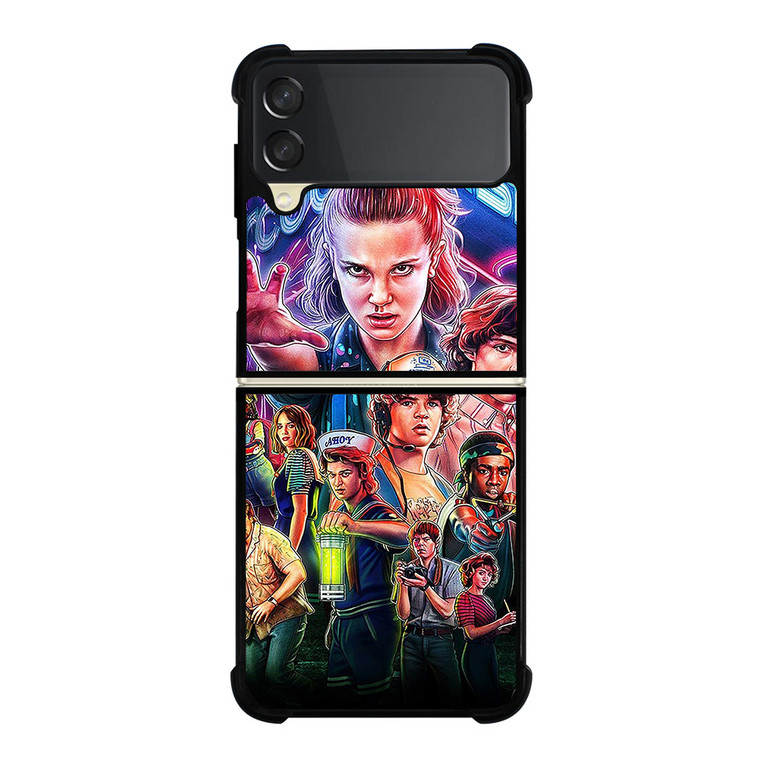 STRANGER THINGS CHARACTERS ART Samsung Galaxy Z Flip 3 Case Cover