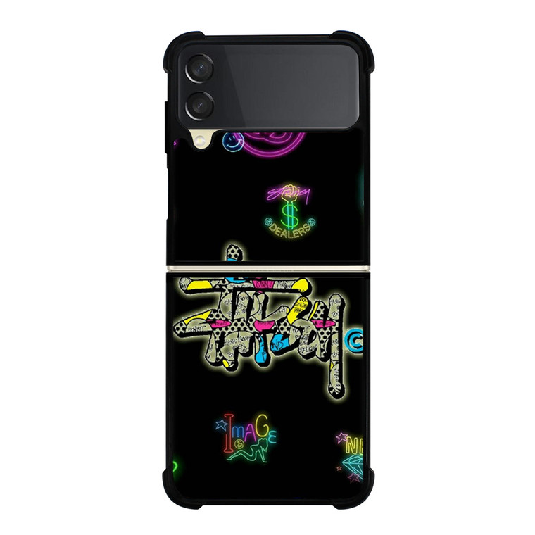 STUSSY LOGO COLOR FULL Samsung Galaxy Z Flip 3 Case Cover