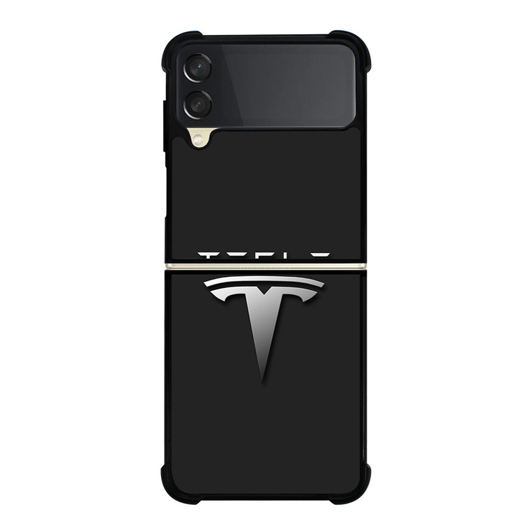 TESLA CAR LOGO Samsung Galaxy Z Flip 3 Case Cover