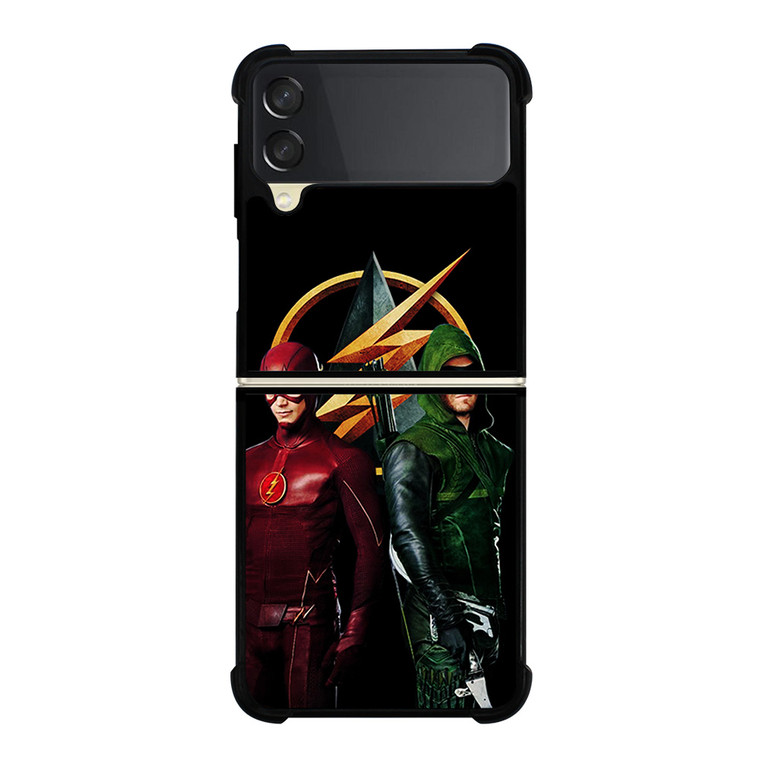 THE FLASH VS GREEN ARROW DC Samsung Galaxy Z Flip 3 Case Cover THE FLASH VS GREEN ARROW DC Samsung Galaxy Z Flip 3 Case Cover