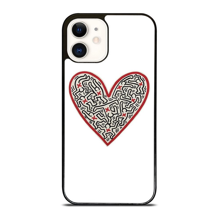 LOVE KEITH HARING iPhone 12 Case Cover