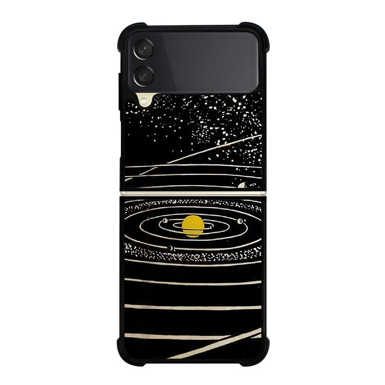 THE SOLAR SYSTEM HAND DRAWN Samsung Galaxy Z Flip 3 Case Cover