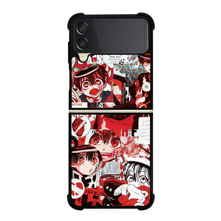 TOILET BOUND HANAKO KUN COLLAGE Samsung Galaxy Z Flip 3 Case Cover TOILET BOUND HANAKO KUN COLLAGE Samsung Galaxy Z Flip 3 Case Cover