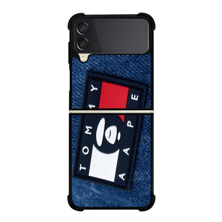 TOMMY HILFIGER JEANS BAPE APE Samsung Galaxy Z Flip 3 Case Cover TOMMY HILFIGER JEANS BAPE APE Samsung Galaxy Z Flip 3 Case Cover