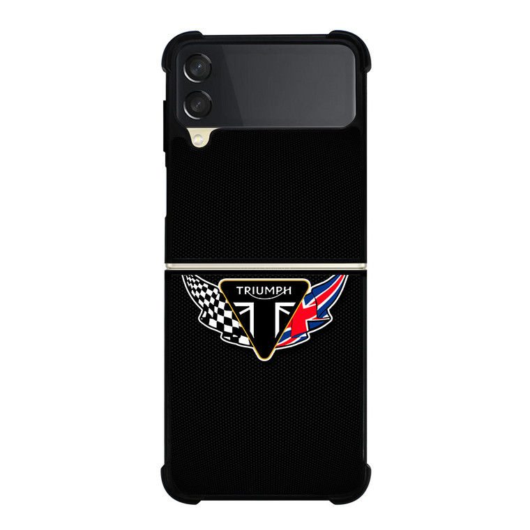 TRIUMPH BRITISH MOTORCYCLES Samsung Galaxy Z Flip 3 Case Cover TRIUMPH BRITISH MOTORCYCLES Samsung Galaxy Z Flip 3 Case Cover