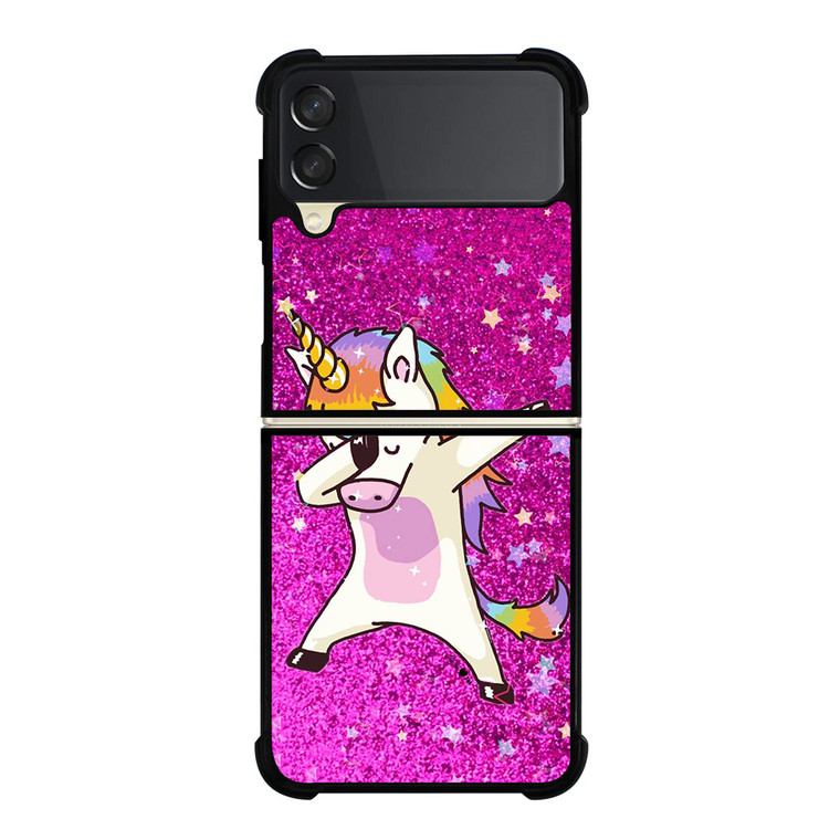 UNICORN DAB PURPLE Samsung Galaxy Z Flip 3 Case Cover UNICORN DAB PURPLE Samsung Galaxy Z Flip 3 Case Cover