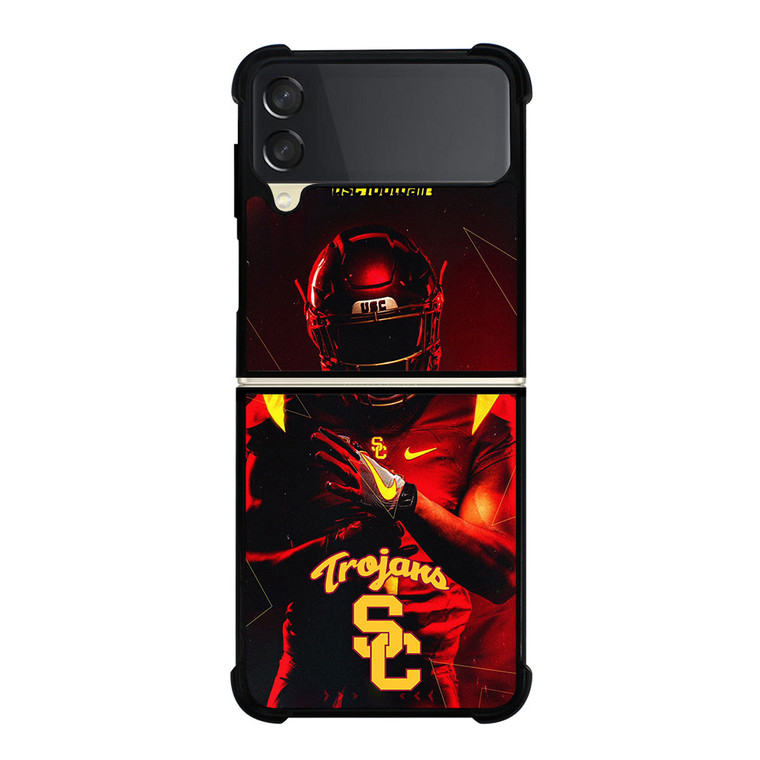 USC FOOTBALL TROJANS LOGO Samsung Galaxy Z Flip 3 Case Cover USC FOOTBALL TROJANS LOGO Samsung Galaxy Z Flip 3 Case Cover