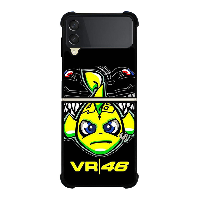VALENTINO ROSSI 46 LOGO Samsung Galaxy Z Flip 3 Case Cover VALENTINO ROSSI 46 LOGO Samsung Galaxy Z Flip 3 Case Cover