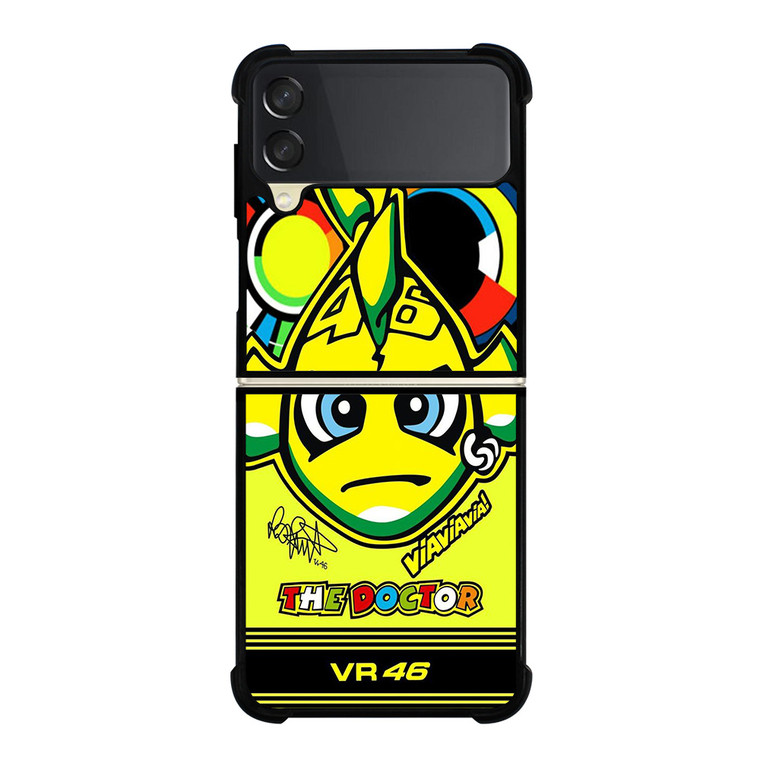 VALENTINO ROSSI 46 MOTOR GP Samsung Galaxy Z Flip 3 Case Cover VALENTINO ROSSI 46 MOTOR GP Samsung Galaxy Z Flip 3 Case Cover