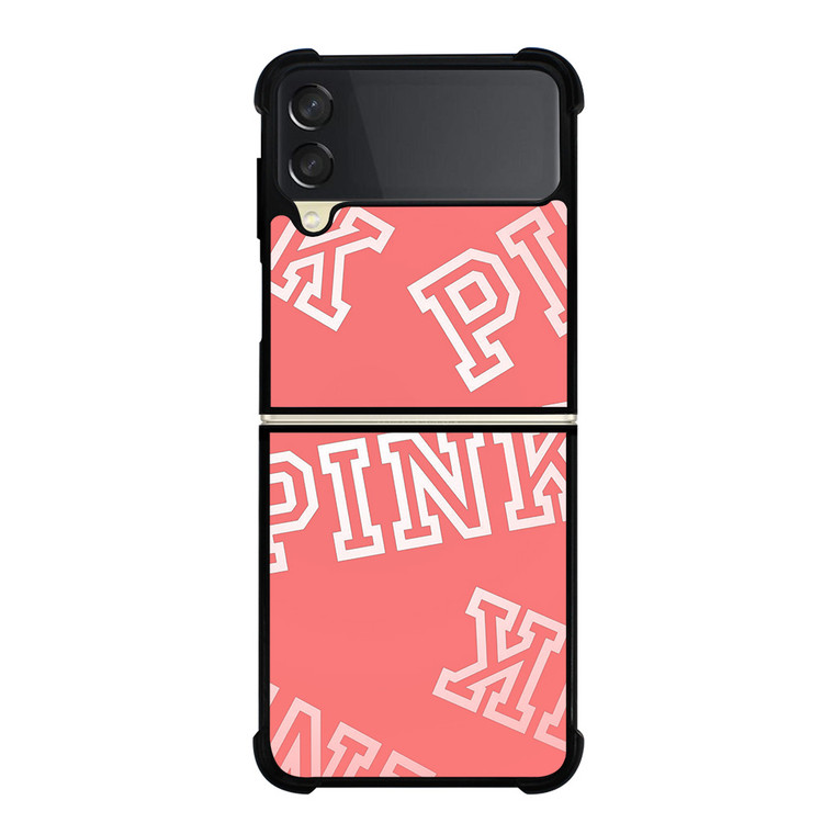 VICTORIA SECRET PINK COLLAGE Samsung Galaxy Z Flip 3 Case Cover VICTORIA SECRET PINK COLLAGE Samsung Galaxy Z Flip 3 Case Cover