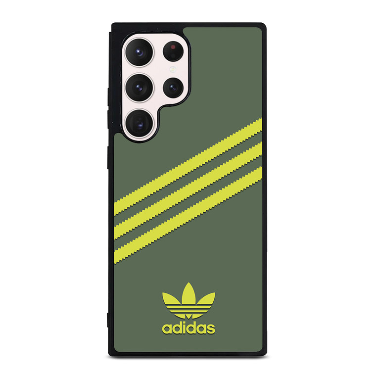 ADIDAS ORIGINALS STRIPES GREEN YELLOW Samsung Galaxy S23 Ultra Case Cover