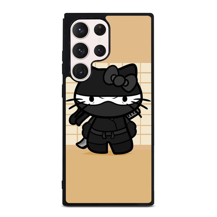 BLACK NINJA HELLO KITTY NINJA Samsung Galaxy S23 Ultra Case Cover