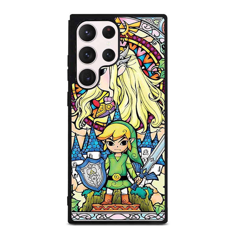 GAMES LEGEND OF ZELDA GLASS ART Samsung Galaxy S23 Ultra Case Cover