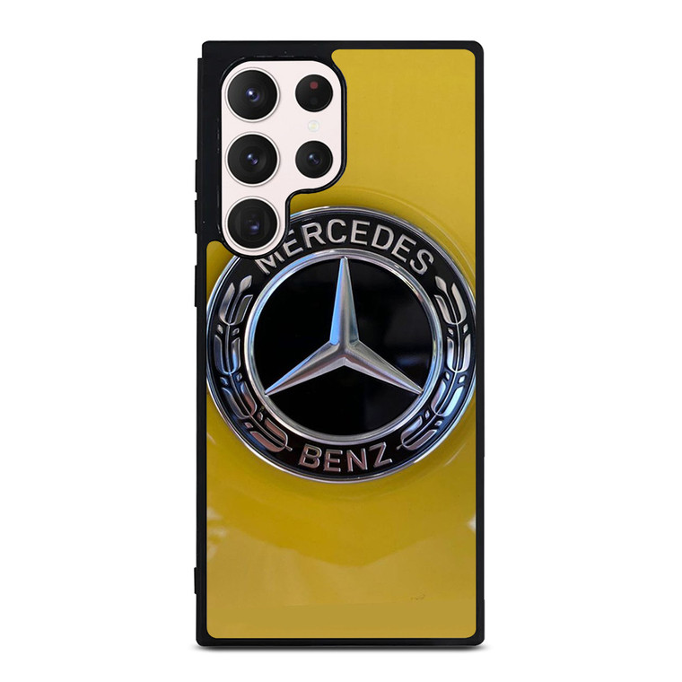 MERCEDES BENZ CAR LOGO YELLOW ICON Samsung Galaxy S23 Ultra Case Cover