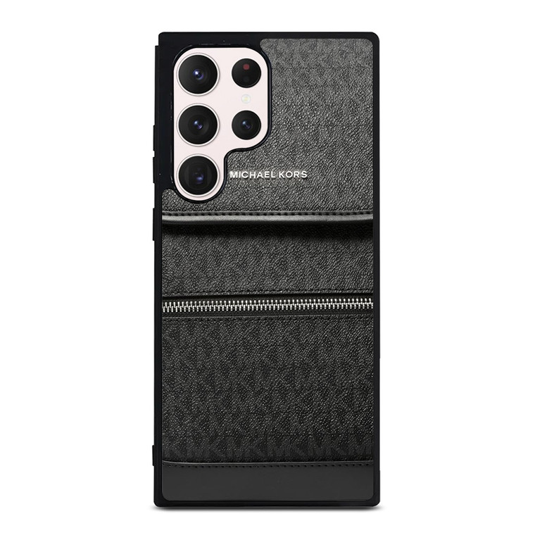 MICHAEL KORS MK LOGO BACKPACK BLACK BAG Samsung Galaxy S23 Ultra Case Cover