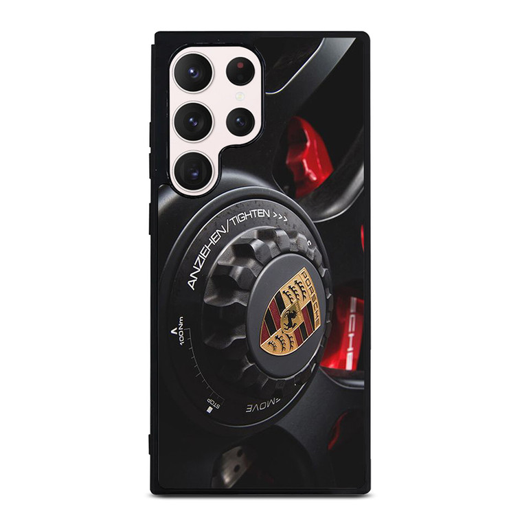 PORSCHE CAR LOGO WHEEL ICON Samsung Galaxy S23 Ultra Case Cover