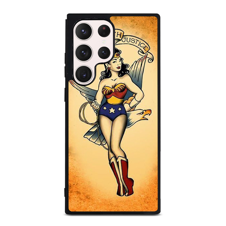 SAILOR JERRY TATTOO WONDER WOMAN Samsung Galaxy S23 Ultra Case Cover