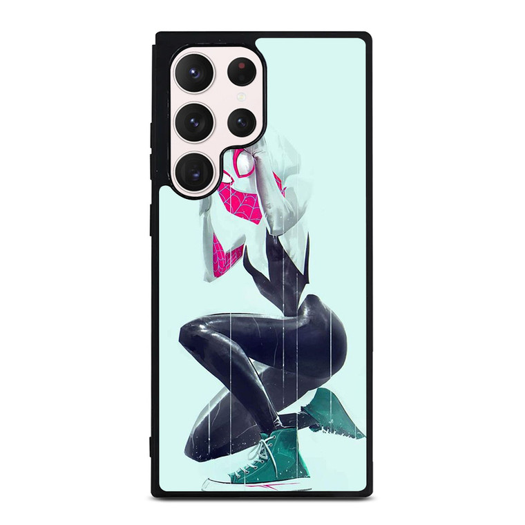 SPIDER VERSE SPIDER GWEN SPIDER WOMAN Samsung Galaxy S23 Ultra Case Cover