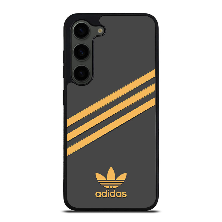 ADIDAS ORIGINALS STRIPES BLACK ORANGE Samsung Galaxy S23 Plus Case Cover