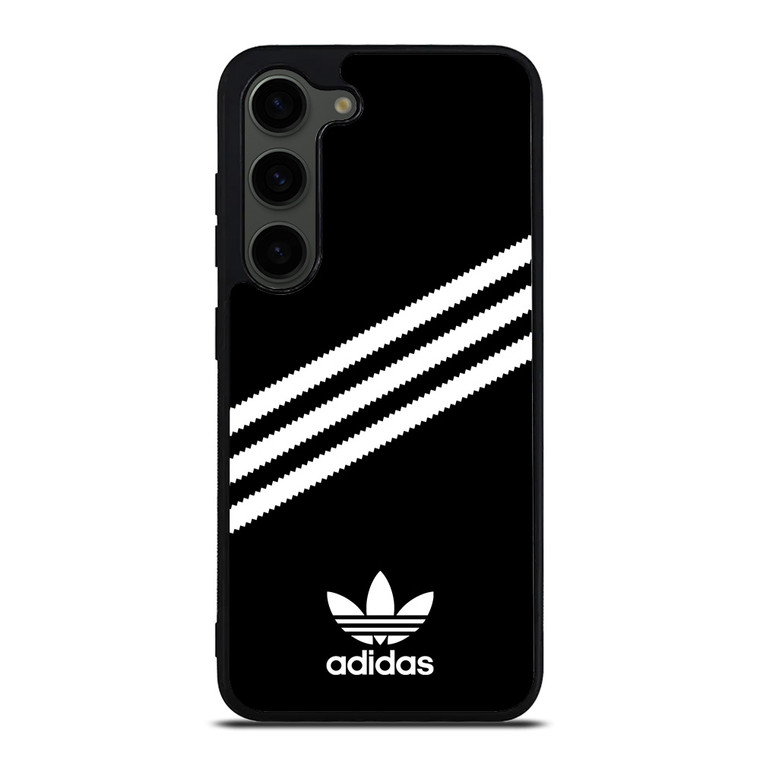 ADIDAS ORIGINALS STRIPES BLACK WHITE Samsung Galaxy S23 Plus Case Cover