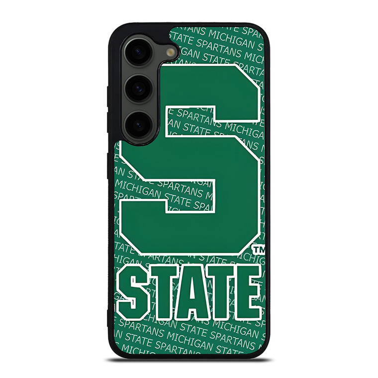 MICHIGAN STATE SPARTANS LOGO FOOTBALL EMBLEM Samsung Galaxy S23 Plus Case Cover