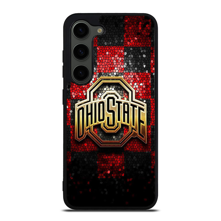 OHIO STATE LOGO FOOTBALL MOZAIC ICON Samsung Galaxy S23 Plus Case Cover