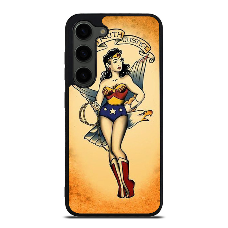 SAILOR JERRY TATTOO WONDER WOMAN Samsung Galaxy S23 Plus Case Cover