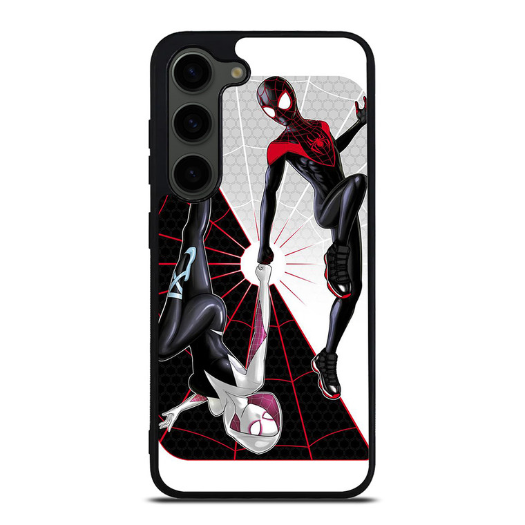 SPIDERMAN MILES MORALES SPIDER GWEN VERSE Samsung Galaxy S23 Plus Case Cover