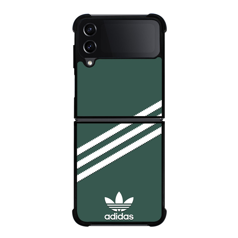 ADIDAS ORIGINALS STRIPES GREEN Samsung Galaxy Z Flip 4 Case Cover