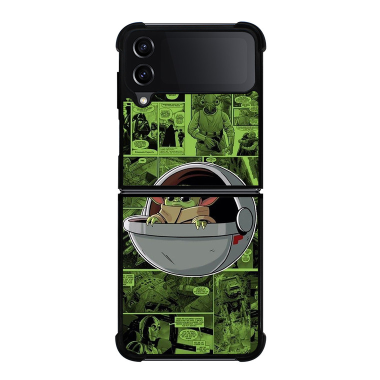 BABY YODA STAR WARS COMICS Samsung Galaxy Z Flip 4 Case Cover