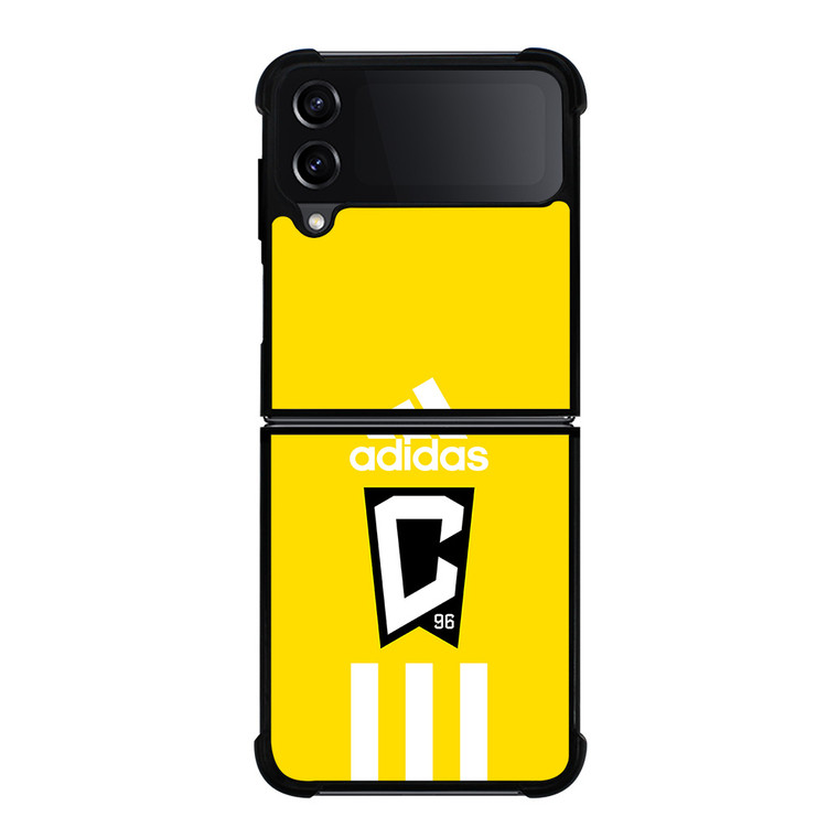 COLUMBUS CREW ADIDAS STRIPES Samsung Galaxy Z Flip 4 Case Cover COLUMBUS CREW ADIDAS STRIPES Samsung Galaxy Z Flip 4 Case Cover