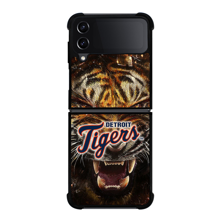 DETORIT TIGERS CLUB ICON BASEBALL TEAM MLB LOGO Samsung Galaxy Z Flip 4 Case Cover