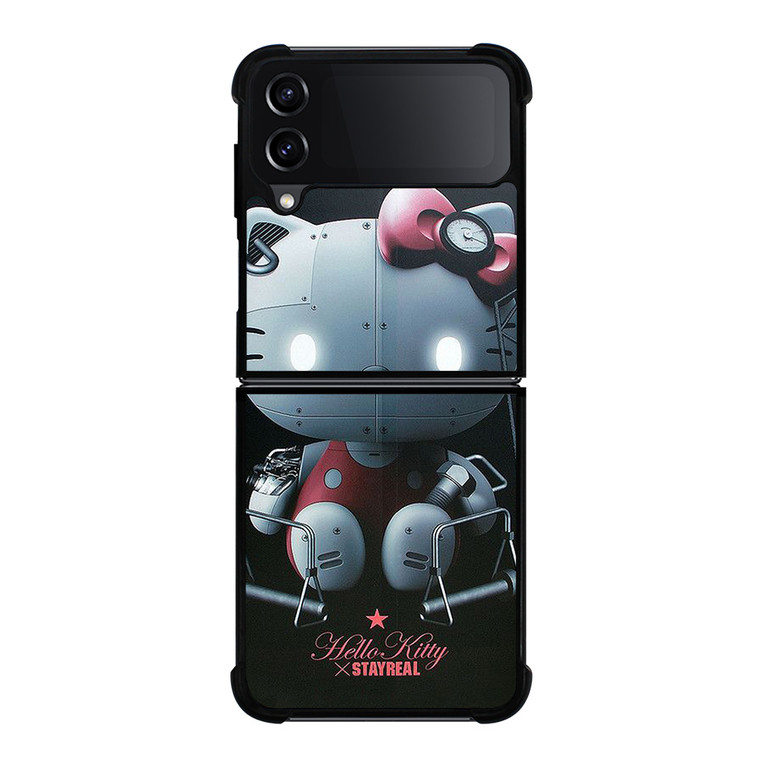 HELLO KITTY STAYREAL ROBOT Samsung Galaxy Z Flip 4 Case Cover