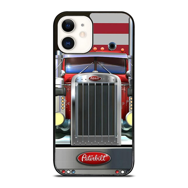 PETERBILT TRUCK AMERICAN FLAG iPhone 12 Case Cover