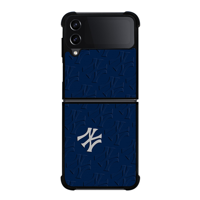 NEW YORK YANKEES ICON LOGO BASEBALL BLUE Samsung Galaxy Z Flip 4 Case Cover