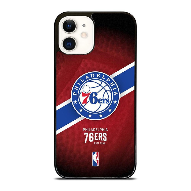 PHILADELPHIA 76ERS NBA TEAM LOGO iPhone 12 Case Cover