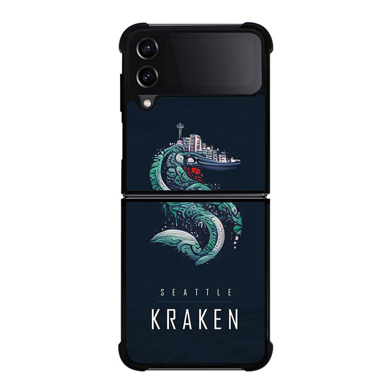 SEATTLE KRAKEN HOCKEY TEAM LOGO Samsung Galaxy Z Flip 4 Case Cover SEATTLE KRAKEN HOCKEY TEAM LOGO Samsung Galaxy Z Flip 4 Case Cover