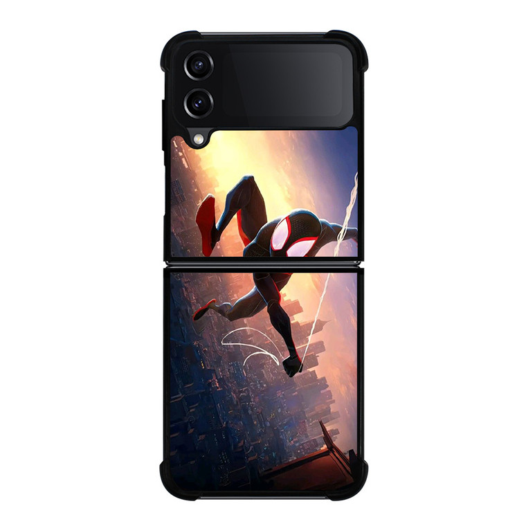 SPIDERMAN MILES MORALES ACROSS SPIDER-VERSE SWING Samsung Galaxy Z Flip 4 Case Cover