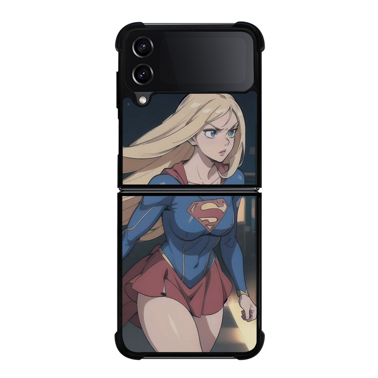 SUPER GIRL CARTOON MANGA ANIME Samsung Galaxy Z Flip 4 Case Cover