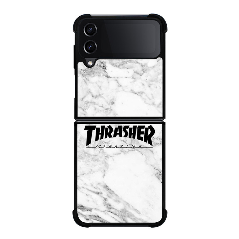 THRASHER SKATEBOARD MAGAZINE LOGO MARBLE Samsung Galaxy Z Flip 4 Case Cover