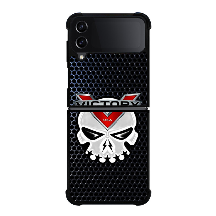 VICTORY MOTORCYCLE SKULL LOGO Samsung Galaxy Z Flip 4 Case Cover